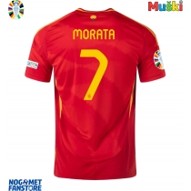 Španjolska Alvaro Morata #7 Domaci Dres EP 2024 Kratak Rukav